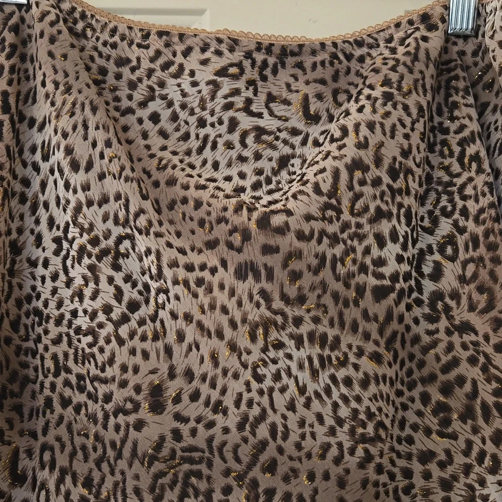 Vintage leopard-print sheer maxi skirt - Picture 3 of 5